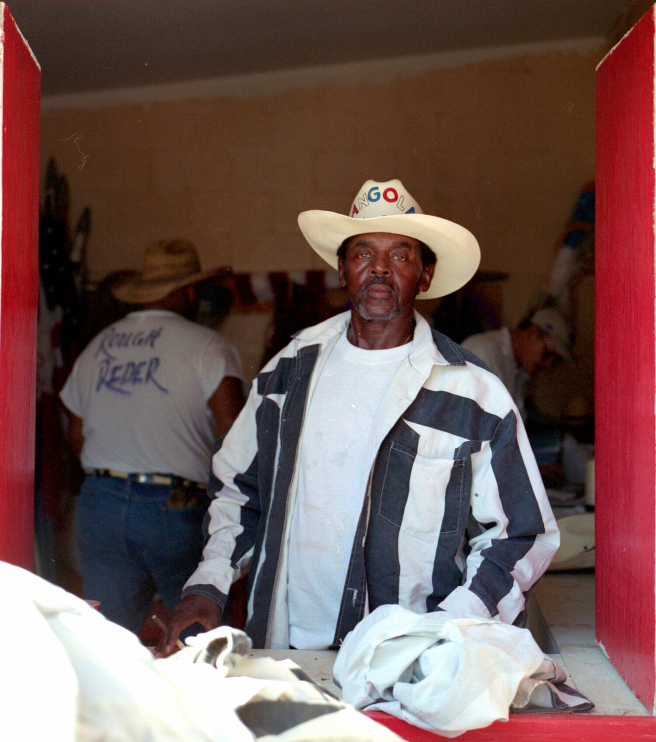 "The Farm: Inside Angola's Prison Rodeo" by Chris Heim examines the rodeo. Riders are from the notorious Louisiana prison.